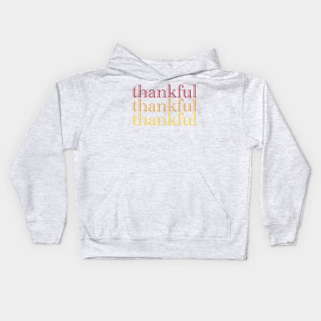 Thankful Gradient Kids Hoodie by Simplify With Leanne